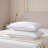 Down Alternative Queen bed Pillows 2 Pack Soft Satin stripe Fiber Queen  Pillows-117042705