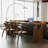 86.61"Light walnut Rectangular Solid Wood desks-109468665