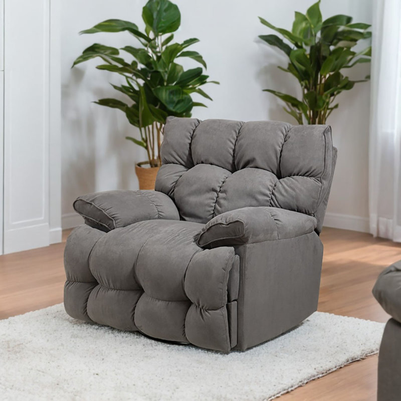 Fauteuil inclinable pivotant Lounge On Double, Gris clair