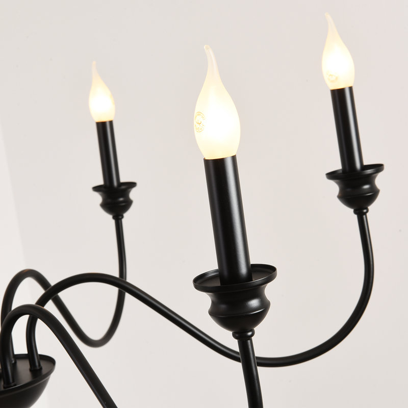 6 - Light Dimmable Classic / Traditional Candle Style Chandelier