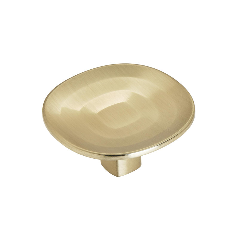 Oversized Concentric 1 9/16" Diameter Round Knob, Golden Champagne