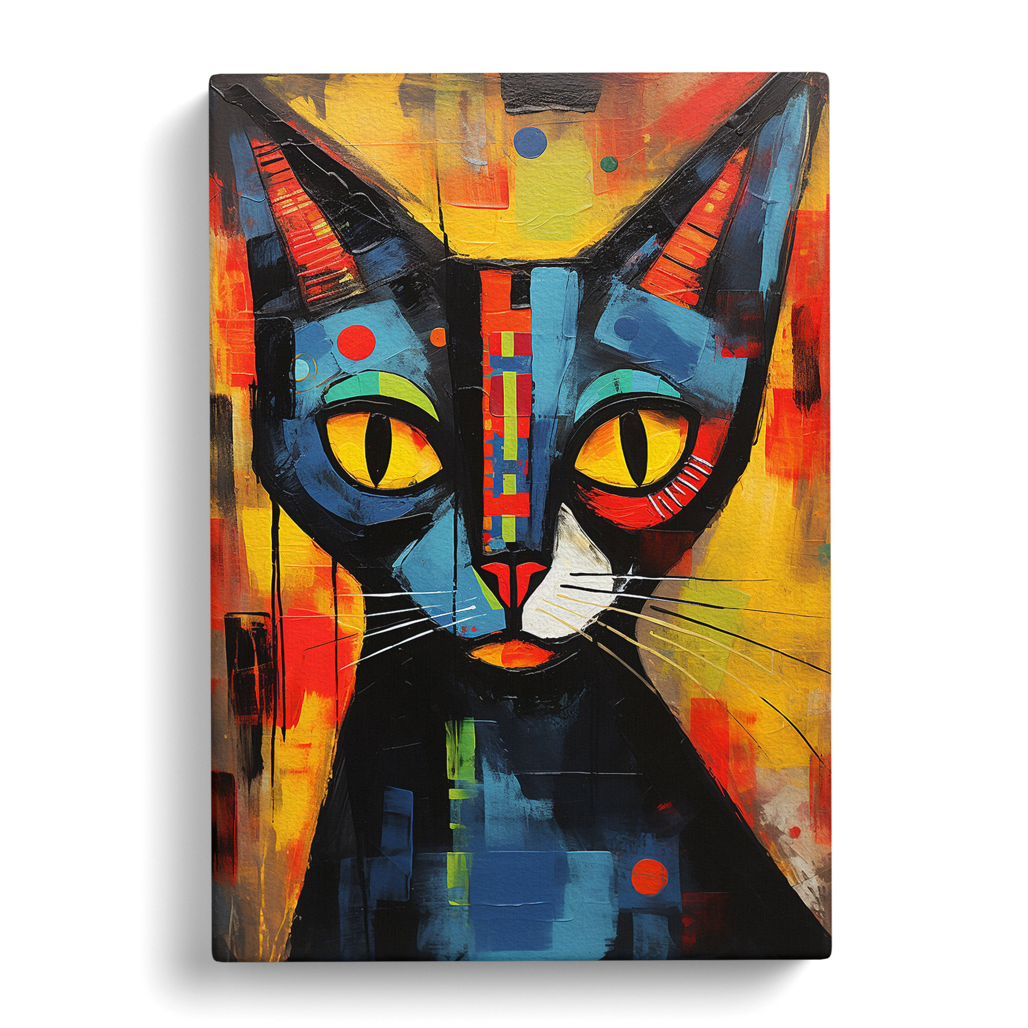Latitude Vive Egyptian Cat Expressionism No.2 - Art Prints | Wayfair.ie