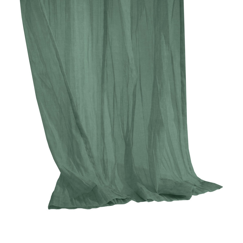 Rideau transparent Paloma 52 po x 95 po sauge, L 52 po x L 95 po, Sauge