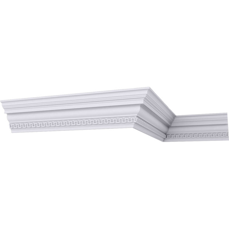 Échantillon - Moulure couronne Endorathane Nestor, H 4 3/4 po x P 3 3/8 po x F 5 7/8 po x L 12 po, apprêtée en usine