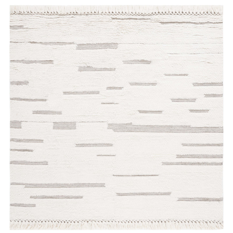 Casablanca Hand Woven Wool Rug, Square 7'