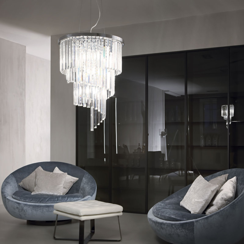 Carlton 12 - Light Crystal Chandelier