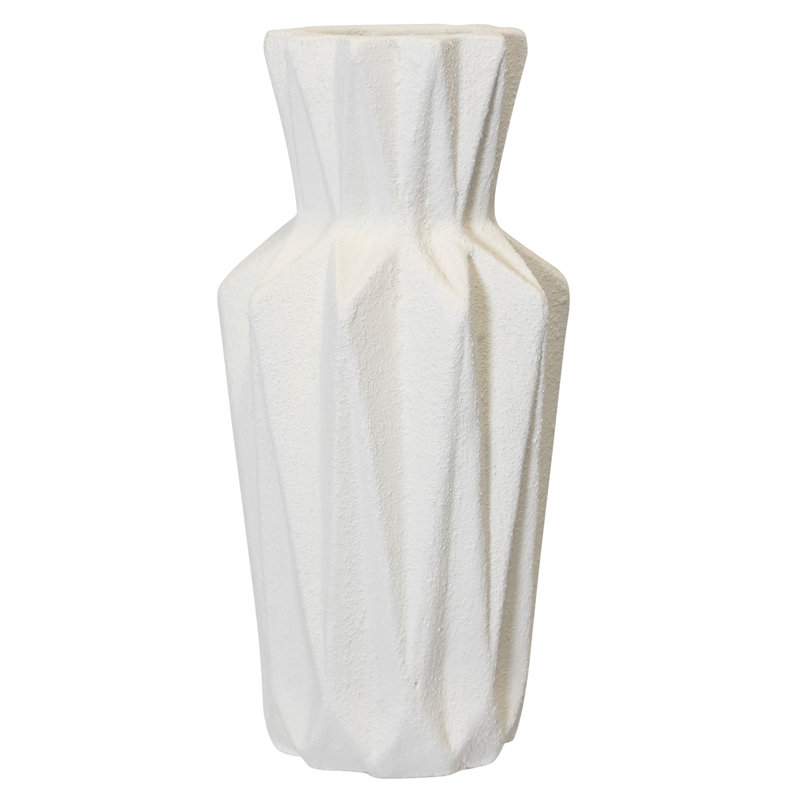 Olwethu - vase en céramique - moyen - crème mat