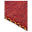 Azizi Striped Hand Woven Cotton Red Rug-260384849