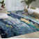 Annan Abstract Handmade Tufted Silver/Blue Area Rug
