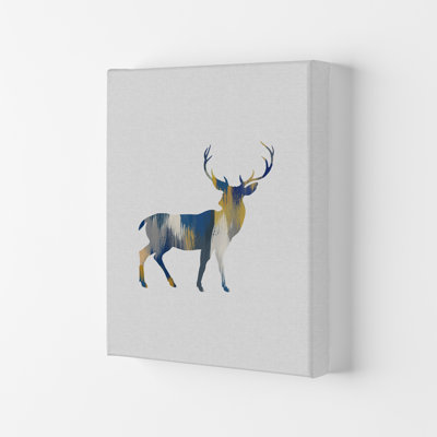 Deer Blue & Yellow - Print