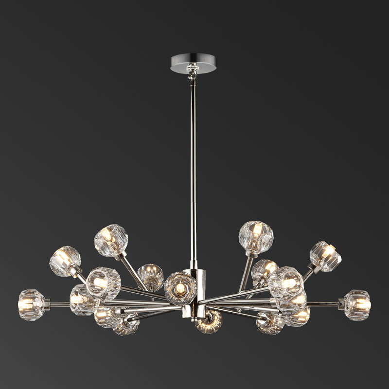 Elizabelle 18 - Light Chandelier, Chrome