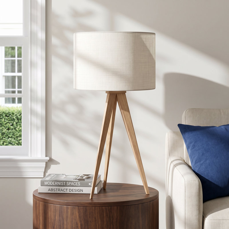 Cas Wood Tripod Lamp