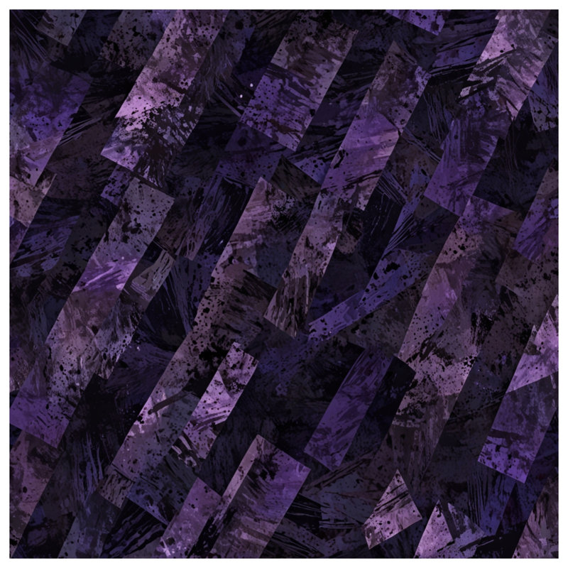Coussins décoratifs mauves à motif abstrait géométrique, 16 x 16 pouces
