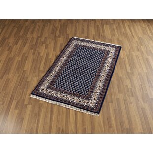 Hand Knotted Virgin Wool Blue Rug