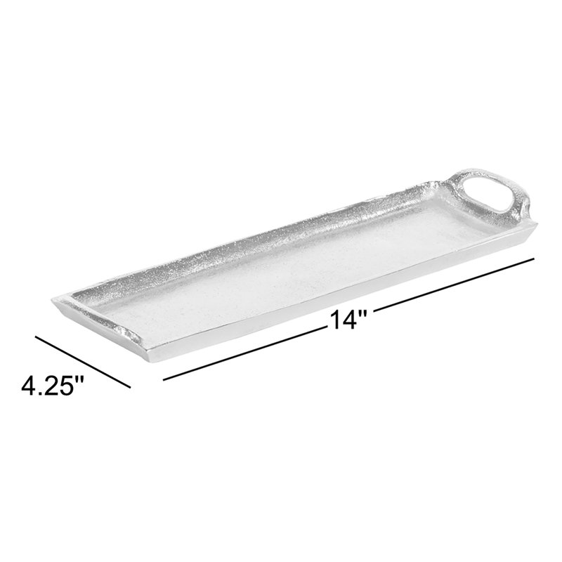 Steil Aluminum Tray - Set of 2, Dark Gold