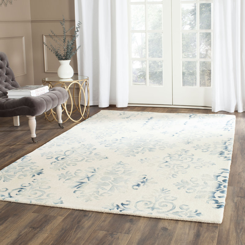 Carter Dye Hand Tufted Wool Geometric Rug, Rectangle 3' x 5'