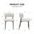 Curved Back Upholstered Dining Chair-2044335108