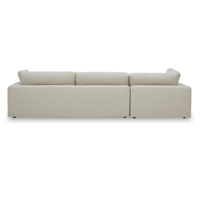 Canapé modulaire à méridienne rembourré 2 pièces Asher