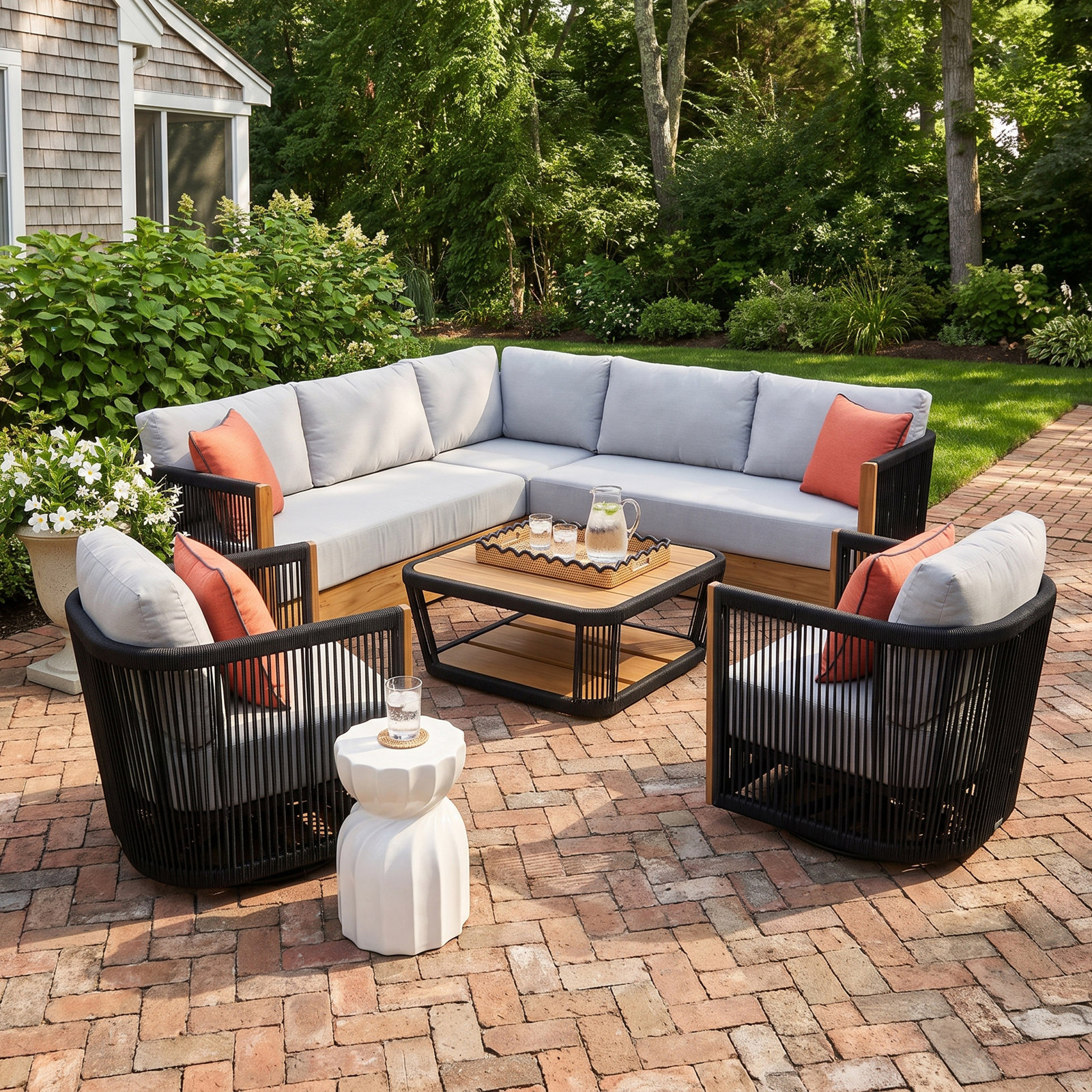 Aniston 7-Person Sunbrella® Patio Seating Group