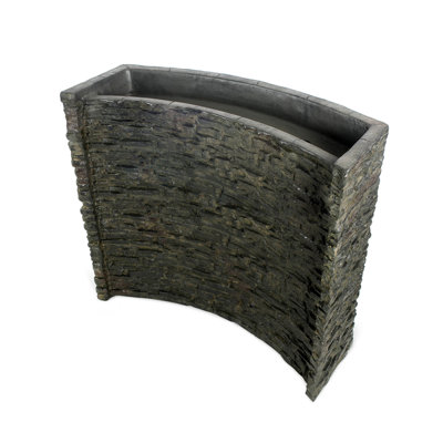 Stacked Slate Spillway Wall Fountain