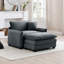 Canapé confortable à siège profond avec repose-pieds simple avec repose-pieds et un coussin, convient au salon et à la chambre à coucher, club plusieurs occasions-1225477022-1225477023