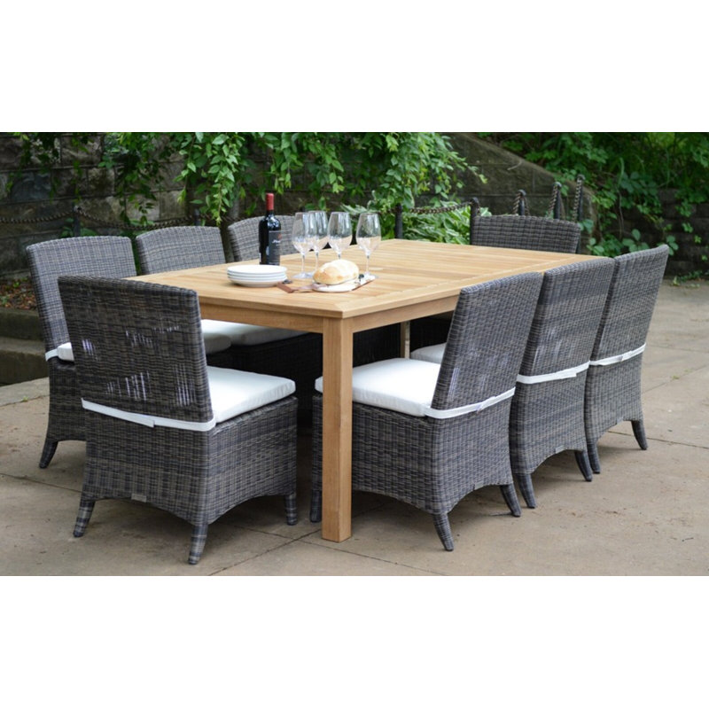 Bella Wicker Armless Outdoor Dining Chair, Cast Charcoal, Gray