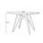 Nut-brown Round Solid Wood Dining Table-1942603031