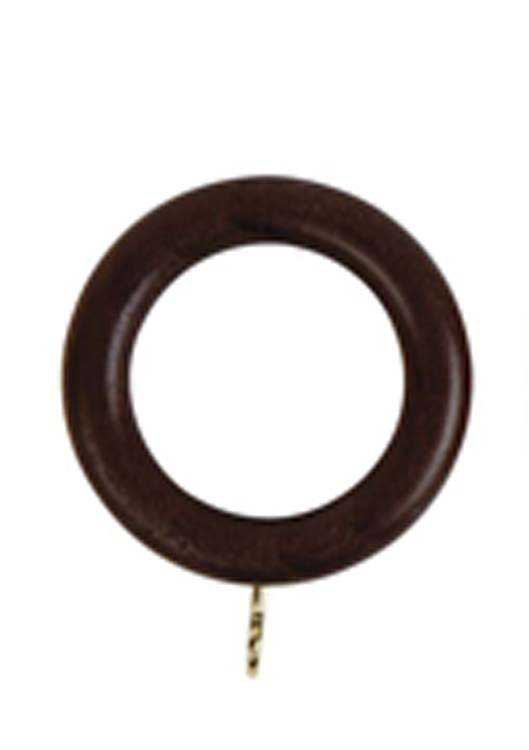 Wood Curtain Rings, Dark Oak, 35 cm W x 35 cm D