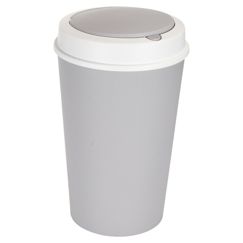 Isabela Plastic Touch Top Kitchen Trash Can, 25L