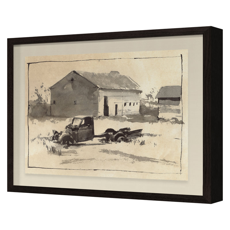 "Études Rurales 17" par PC Ngo - reproduction encadrée sur papier