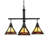 4 - Light Dimmable Square / Rectangle Chandelier