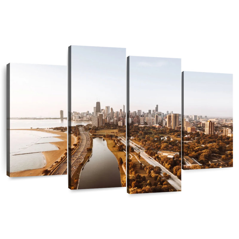 Nicci Autumn In Chicago, 42" H x 68" W