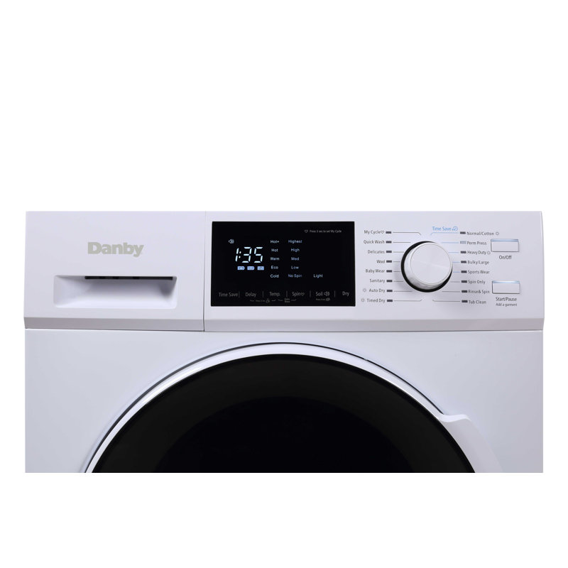 Danby Apartment Size All in One Combo Unit Electric 2.7 Cubic Feet Front Load Washer 2.7 Cubic Feet