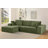 Boneless Compression 2 Piece Corduroy L Shaped Sectional Couches-212286671-212286669