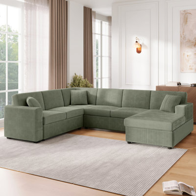 Oversized Sectional Sofa 115.3" U-Shaped Sofa
