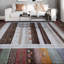 Tapis brun / gris / mauve de haute qualité noué à la main-70215104
