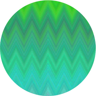 Tapis vert / bleu à motifs Cotillard