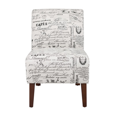 Cashawn Upholstered Slipper Chair with Wood Legs