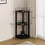 Étagère d'angle ronde en bois à 3 niveaux de 30 po pour le salon et le bureau-1689238173