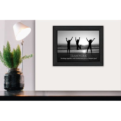«Teamwork», reproduction de photo encadrée