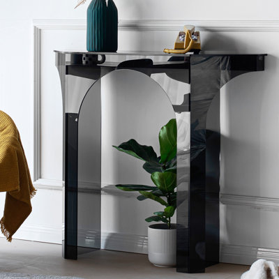 Smoky Acrylic Arch Console Table