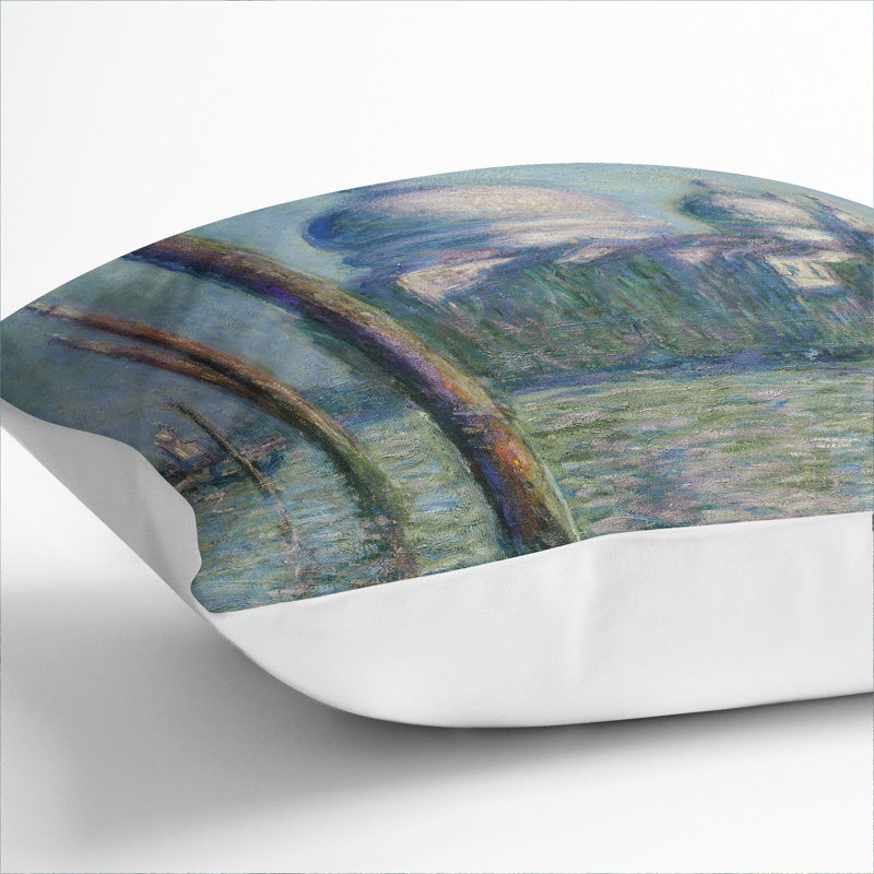 Le Grand Canal, Venice Square Throw Cushion, White, 55cm H x 55cm W x 20cm D