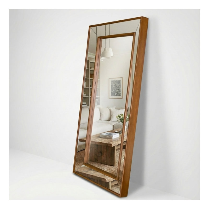 Miroir Infinity Edge, Brun