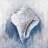 «Blue Conical Shell» sur toile