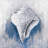 Blue Conical Shell - Marine Bathroom Canvas Home Decor Art