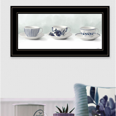 Cups & Saucers Framed Wall Art for Living Room, Home Wall Decor By House Fenway