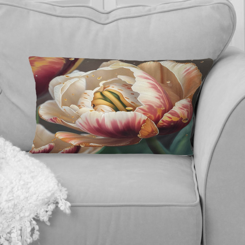 Coussin Tulip Flowers Watercolor - Tulip
