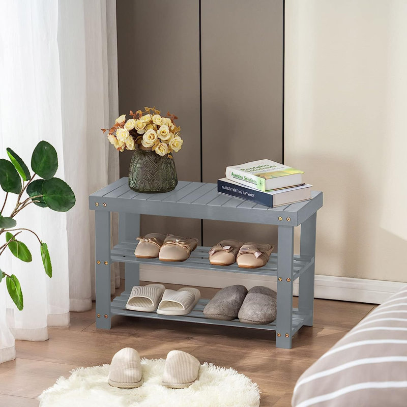 Merchelle Wood Storage Bench