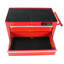Armoire de rangement rouge à 5 tiroirs avec serrure et transport-807407017