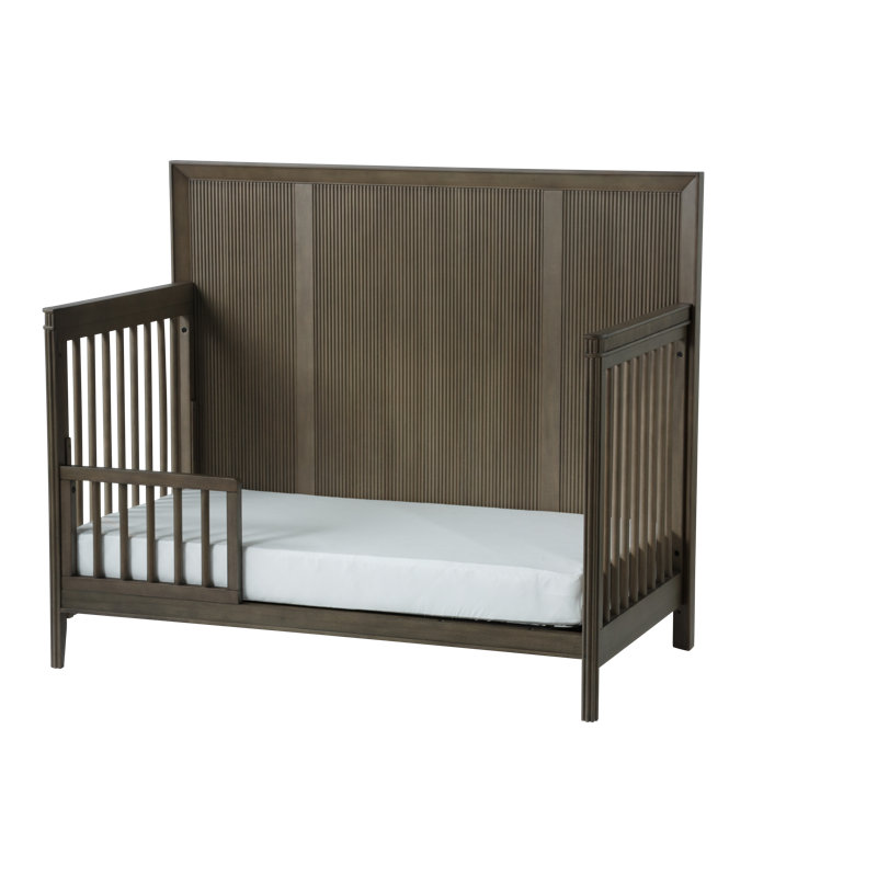 Reid 6 -in-1 Convertible Crib, Greige Wash